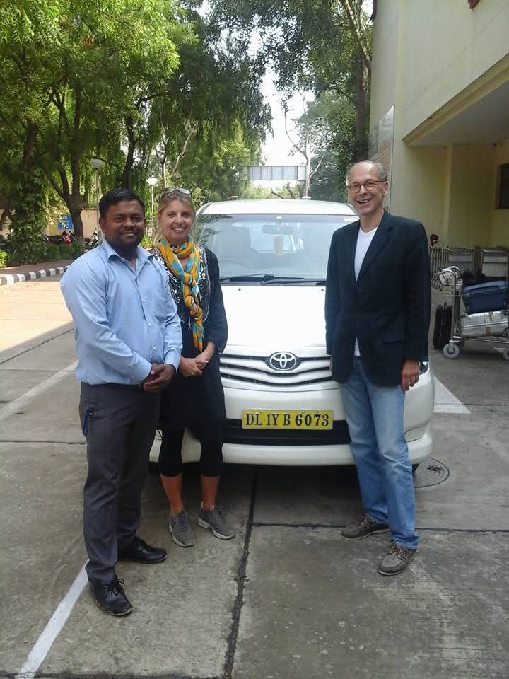 Hotel pickup by English speaking driver for a Golden Triangle tour
